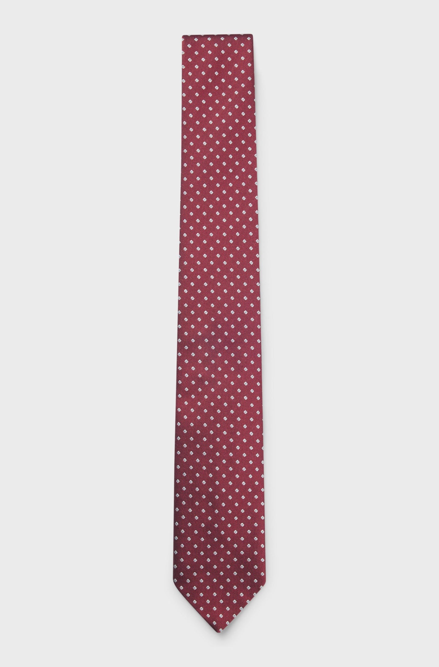 SILK-BLEND TIE WITH MICRO DOUBLE B MONOGRAMS