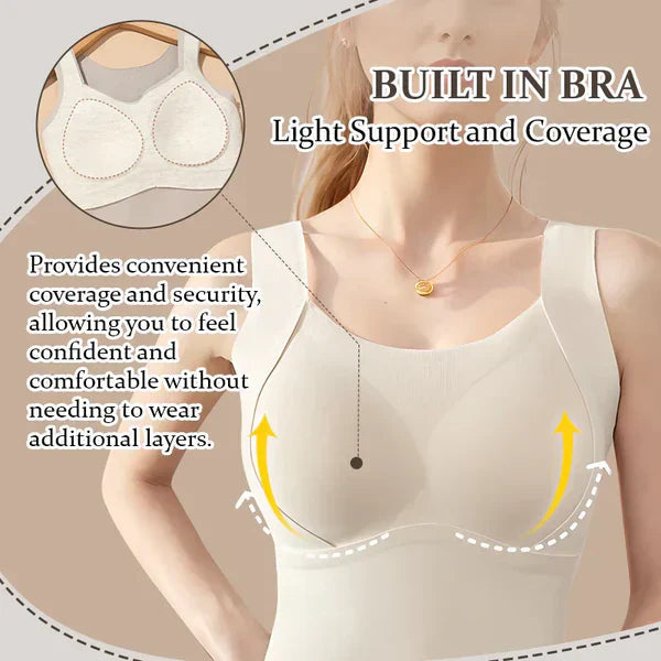 💖Black Friday Big Sale 50% OFF🌹[Women’s Gift] Women's Thermal Tank Tops With Built-in Bra