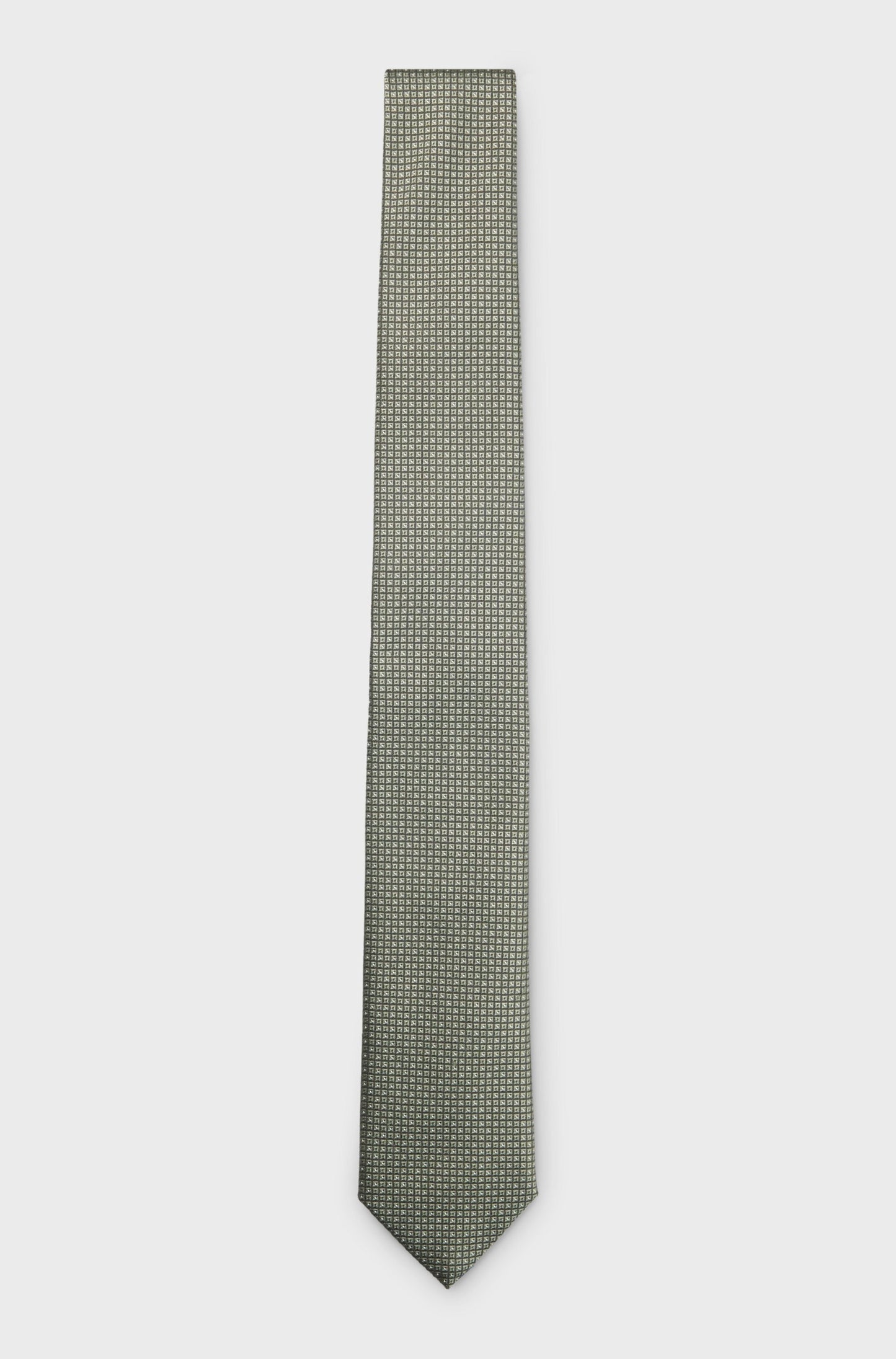 SILK-BLEND TIE WITH JACQUARD PATTERN